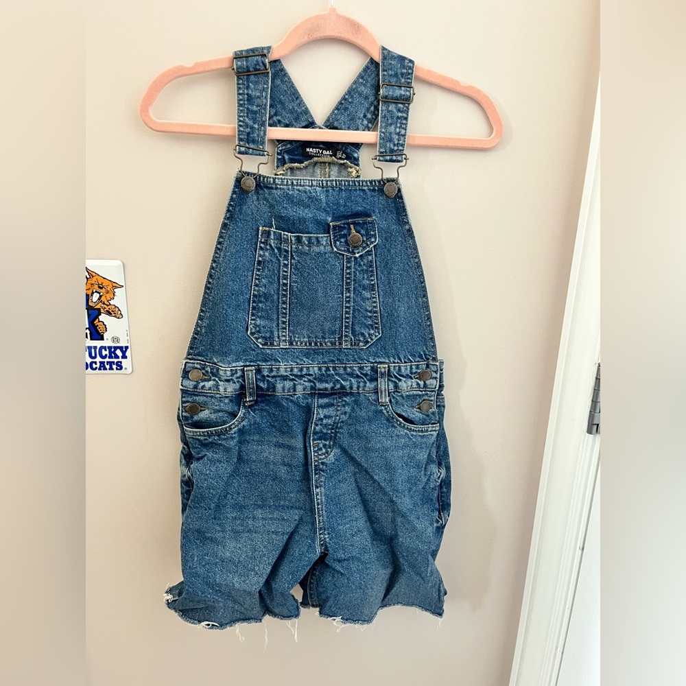 Nasty Gal Size 2 Jean Shorts Overalls